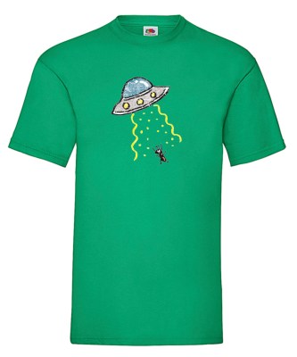 FRUIT OF THE LOOM T-shirt με στάμπα K5522 ΠΡΑΣΙΝΟ